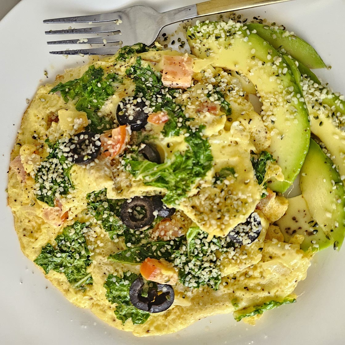 High Protein Healthy Egg Scramble with Quinoa