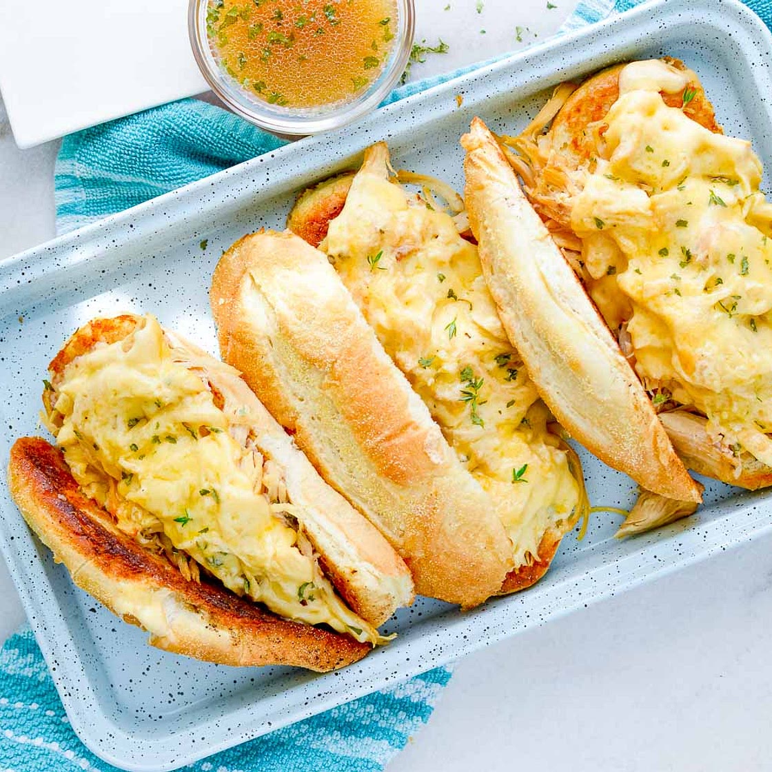 Chicken French Dip Sandwiches