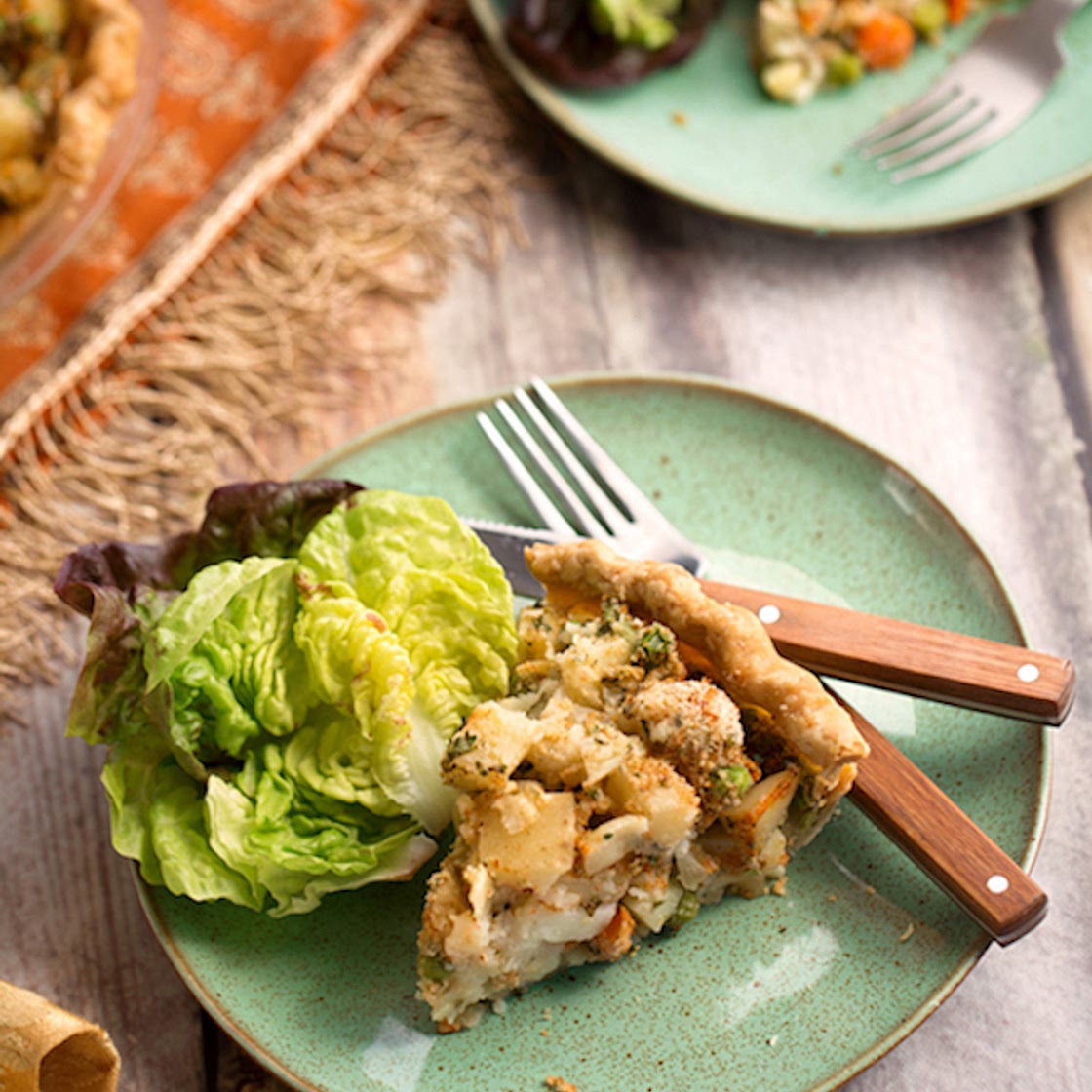 Chick’n or Chickpea Vegan Vegetable Pot Pie