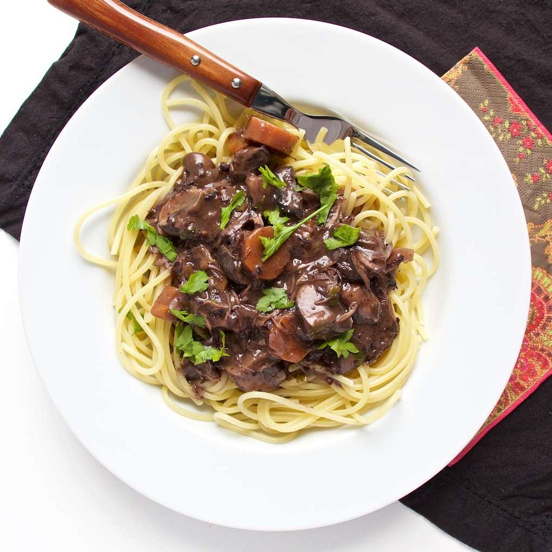 Beef Bourguignon Pasta