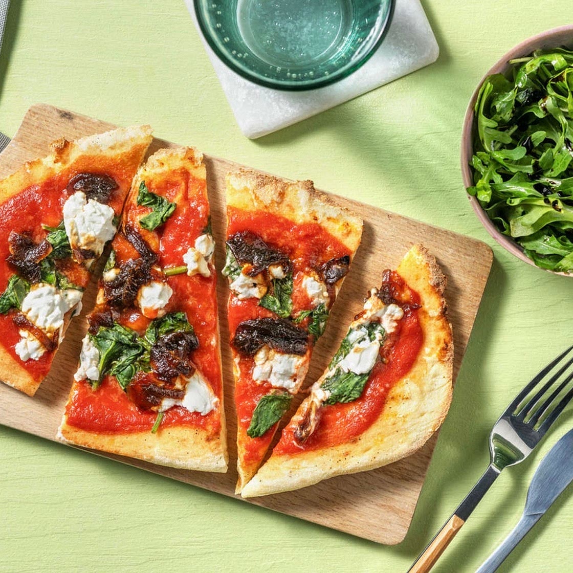 Baked Goat’s Cheese Naanizza