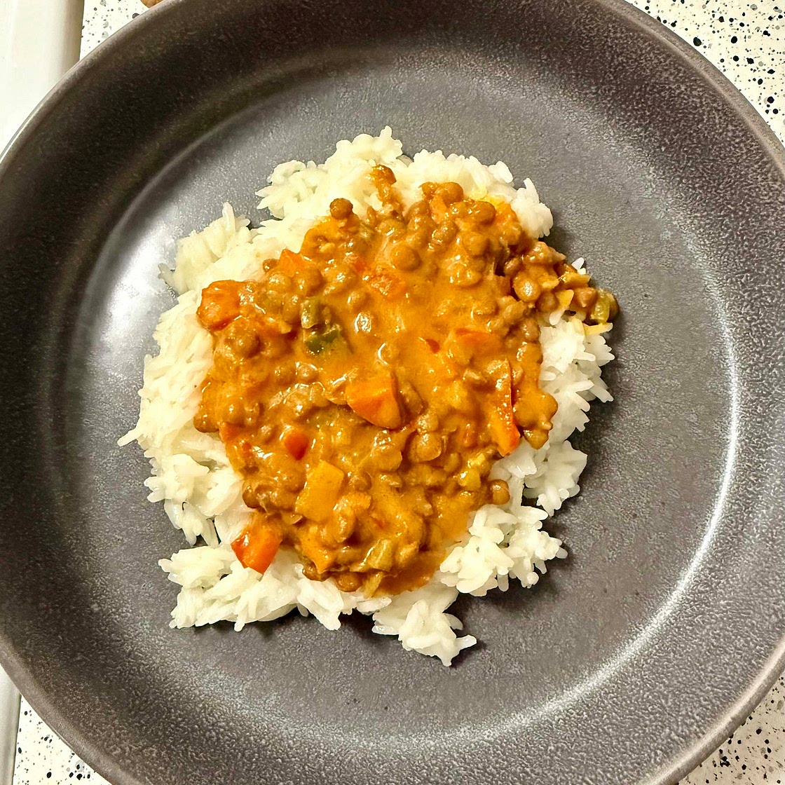 Lentil curry- low FODMAP- high iron