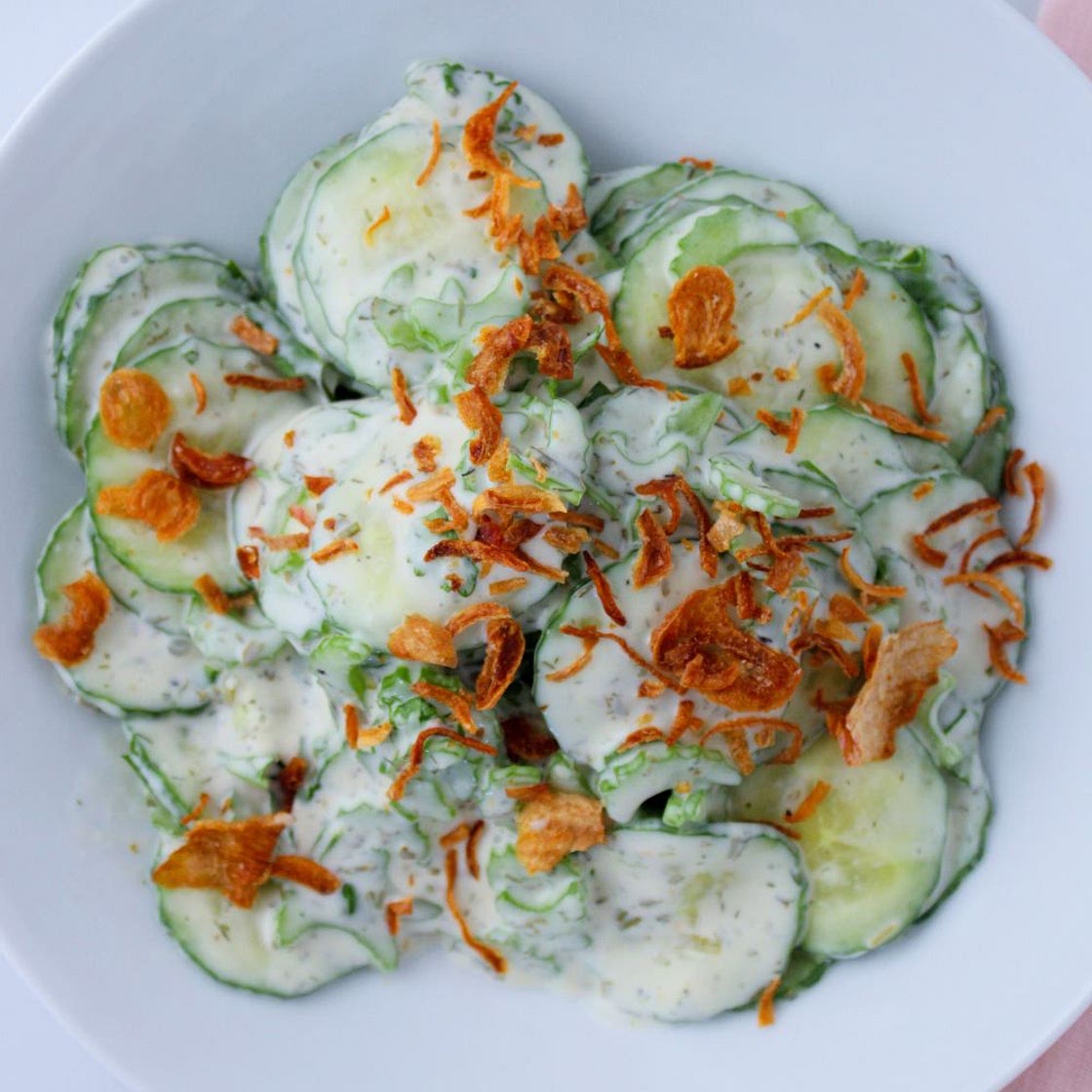 Creamy Cucumber Celery Salad