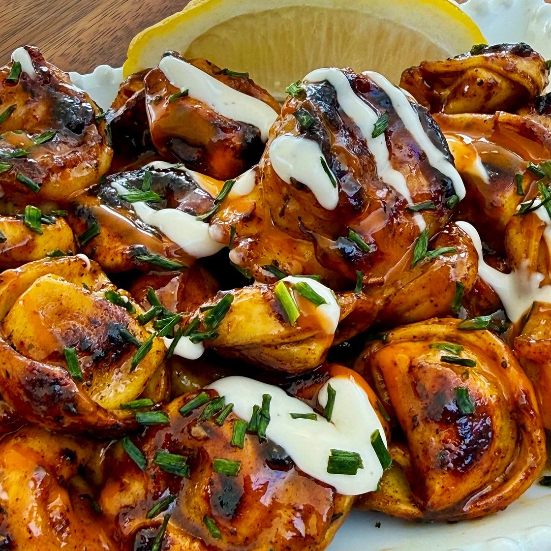 Blackstone Hot Honey Buffalo Shrimp Tortellini