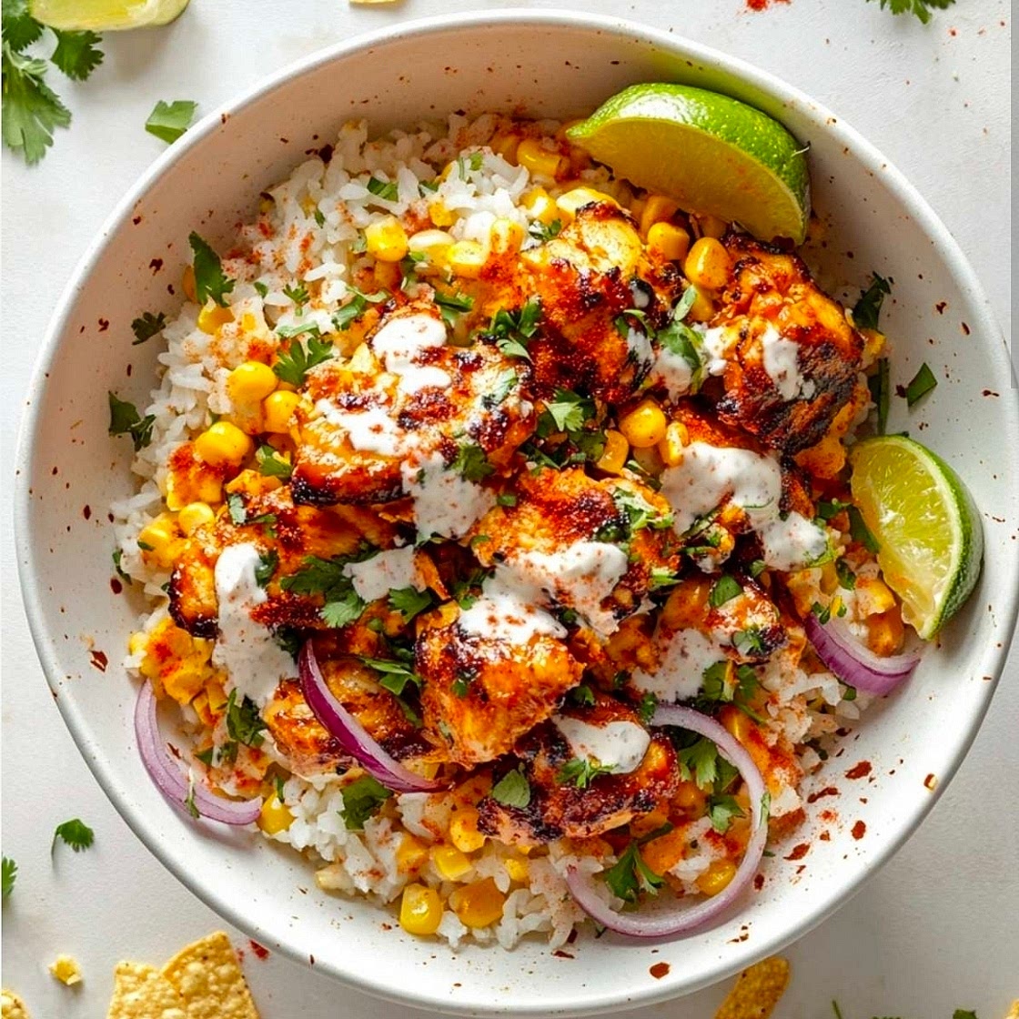Chipotle Chicken and Corn Bowls