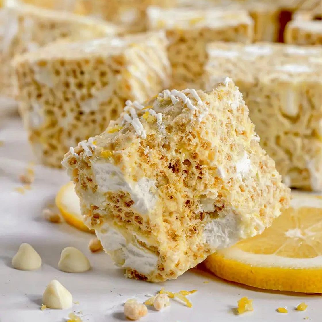 Lemon Rice Krispie Treats (Gluten-Free & Vegan)