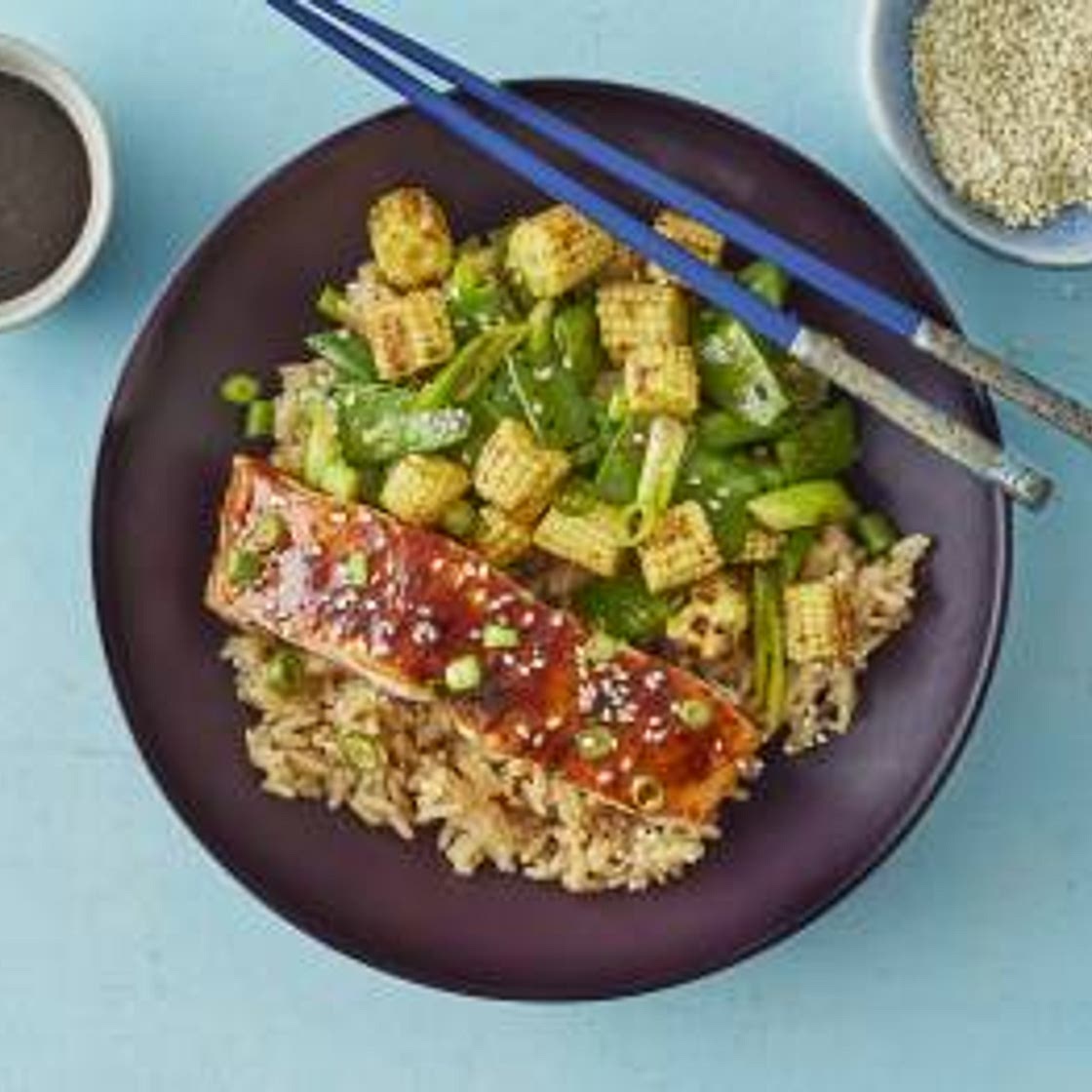 Teriyaki Salmon Donburi