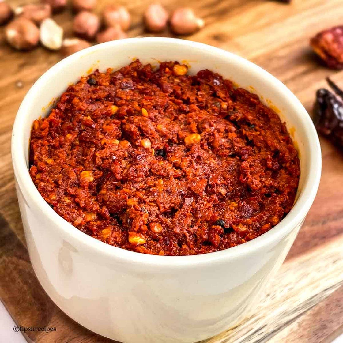 Red Chutney for Sandwich and Street Food