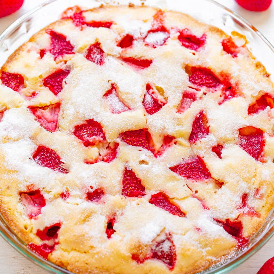 Crustless Fresh Strawberry Pie