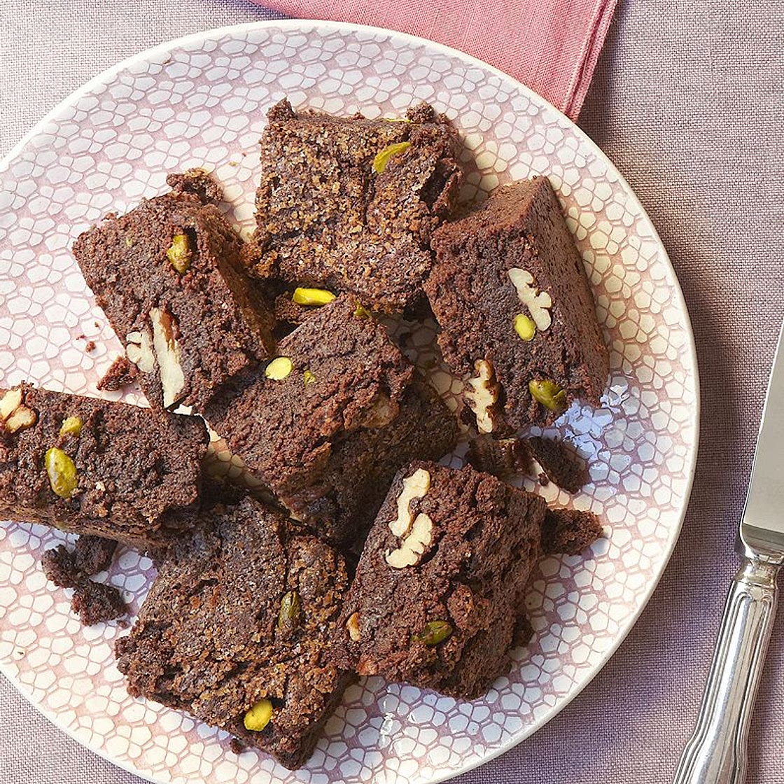 Brownies chocolat noir et fruits secs