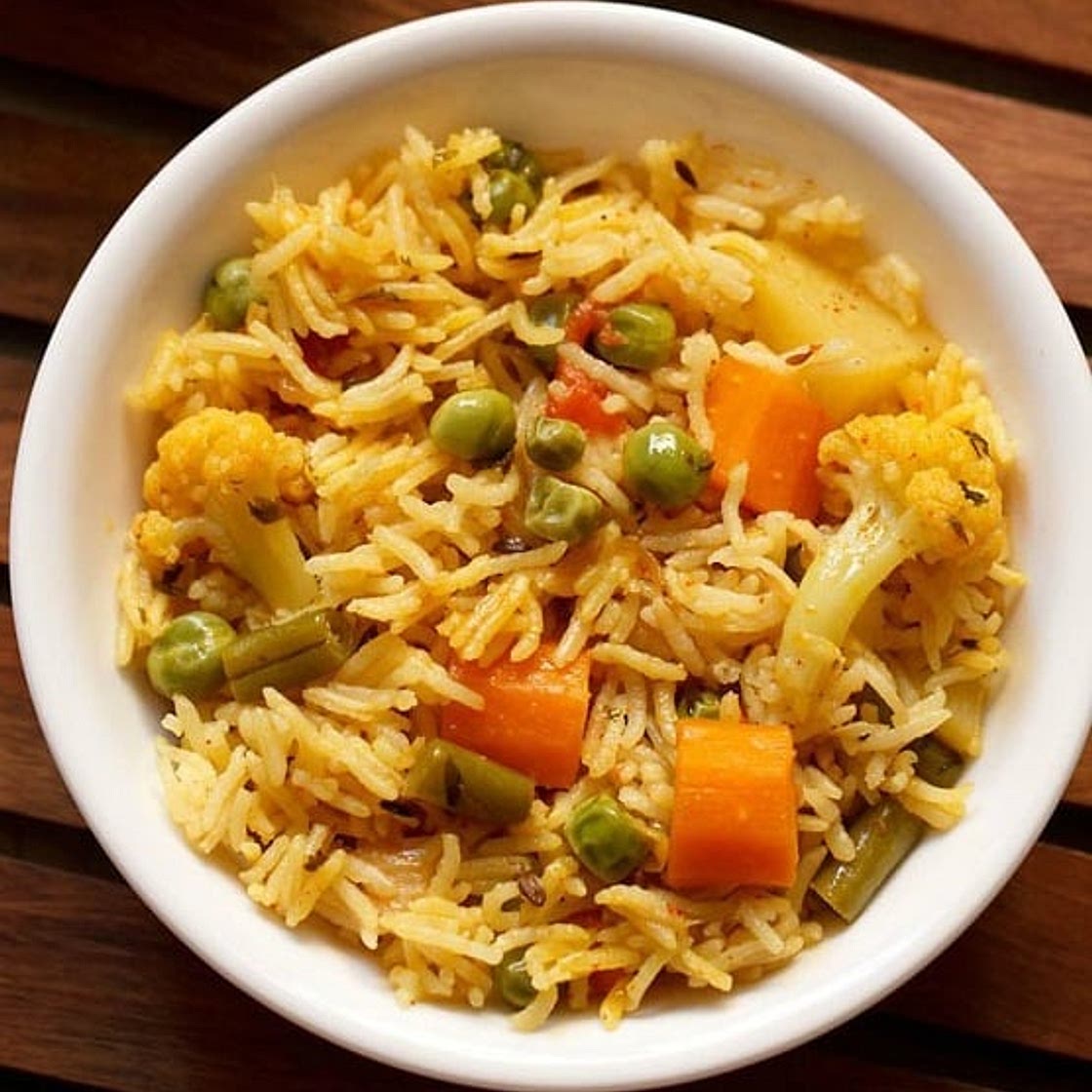 Instant Pot Rice Pilaf (Indian Vegetarian)