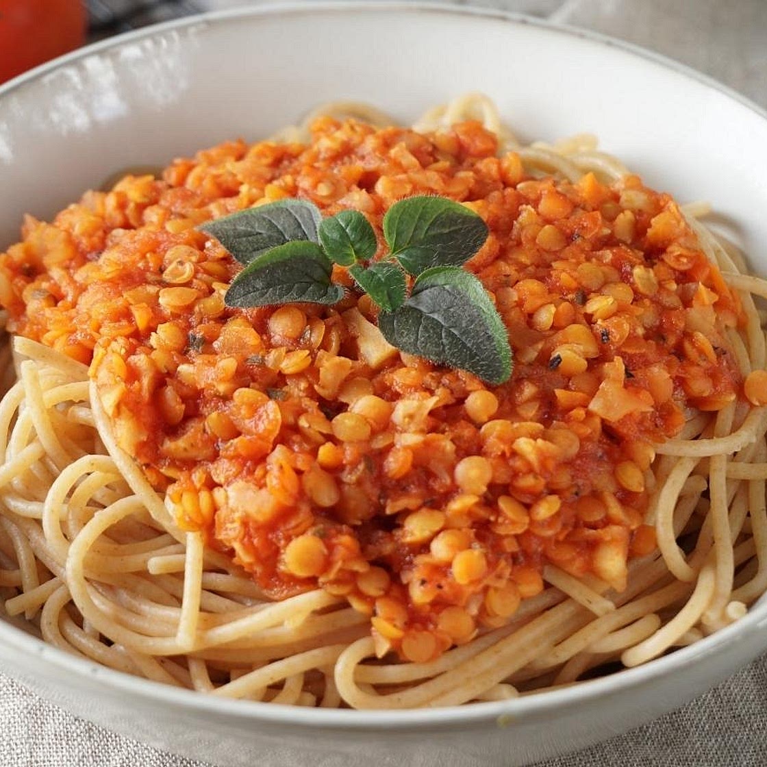 Linsen Spaghetti