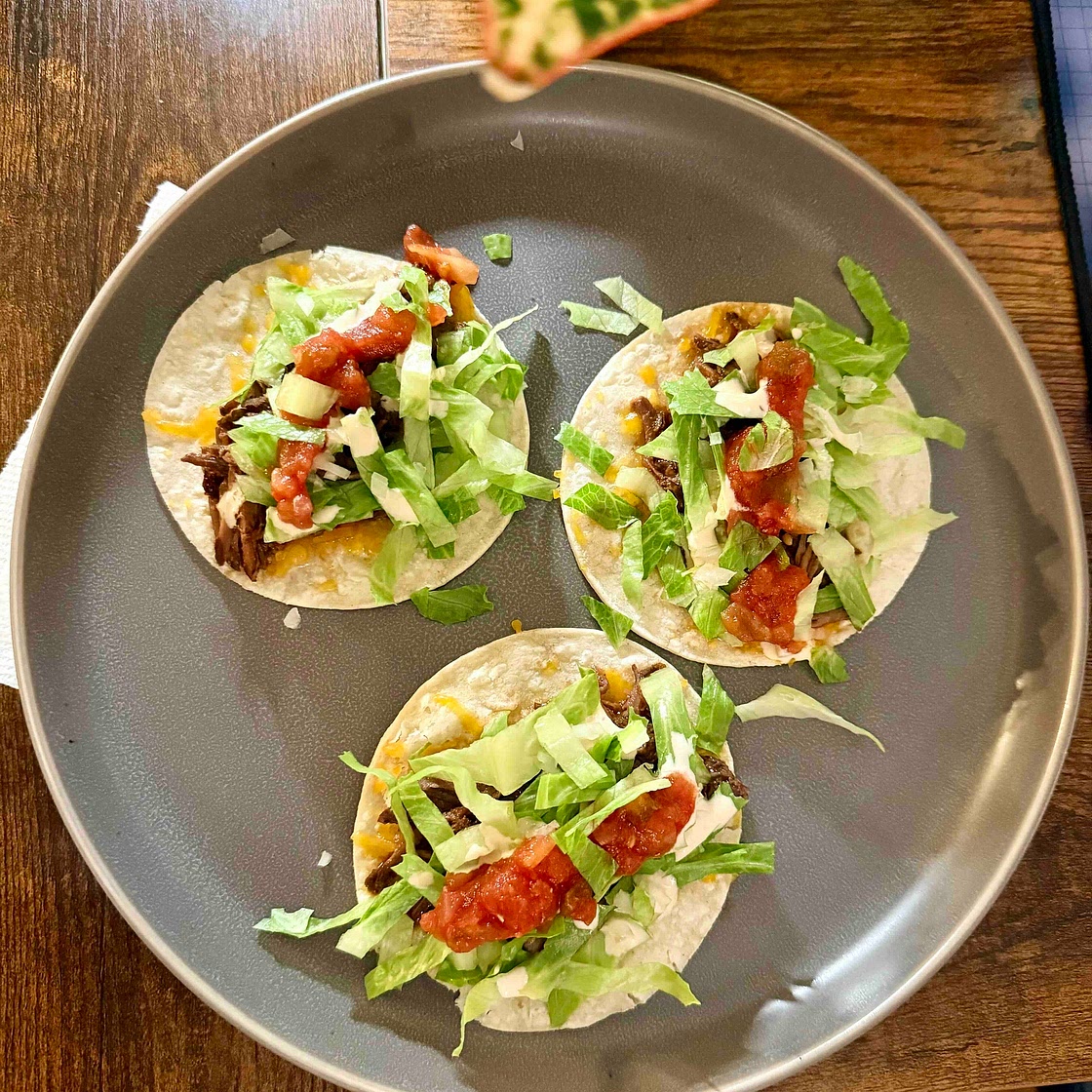 Beef Barbacoa Street Tacos- beef chuck short ribs