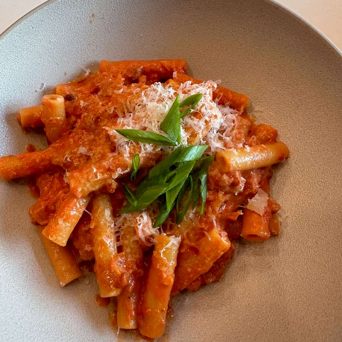 Chinese-Italian Creamy Chili Oil Pasta