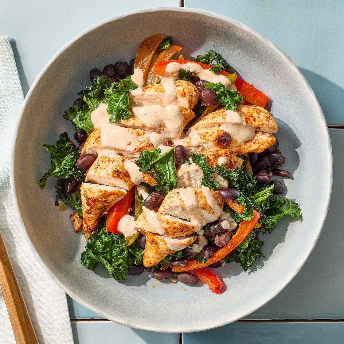 Sheet-Pan Chicken Fajita Bowls