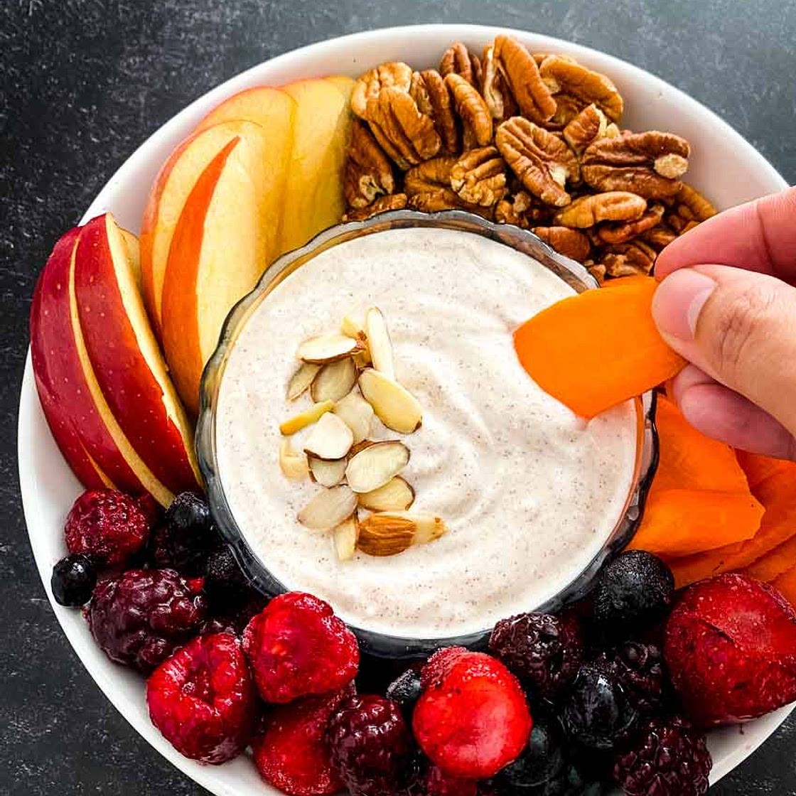 Healthy Fruit Dip Recipe (Greek yogurt)