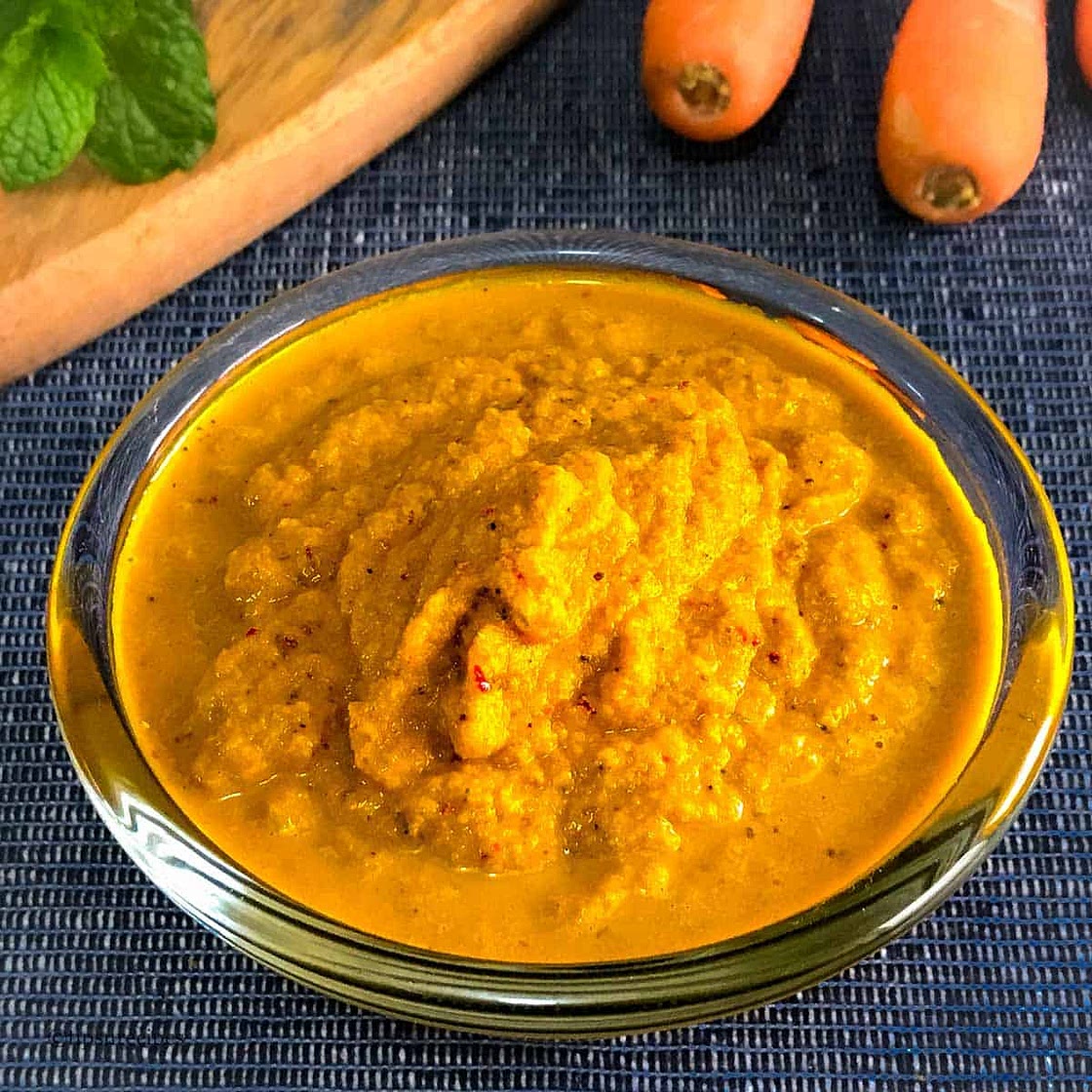 Easy Carrot Chutney - Vegan and Dairy-Free