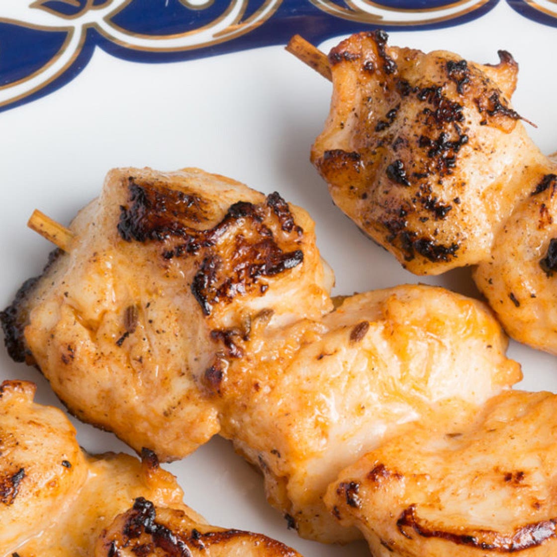 Brochettes de poulet tikka
