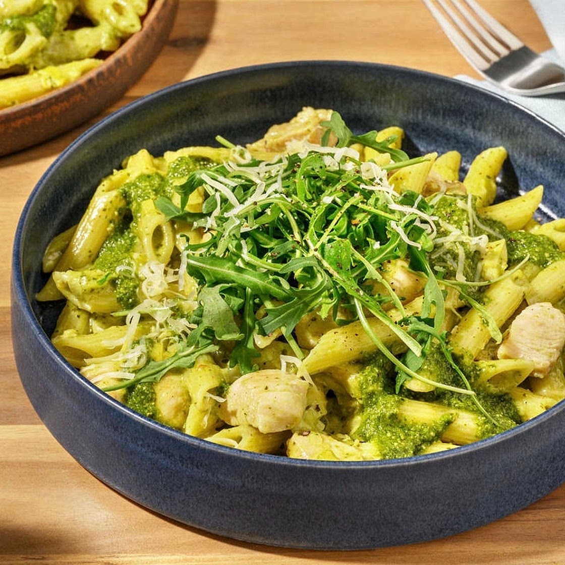 Presto Pesto chicken and Leek Penne
