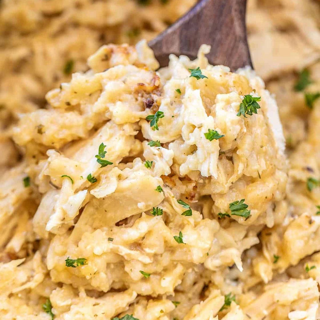 Slow Cooker Parmesan Chicken & Rice