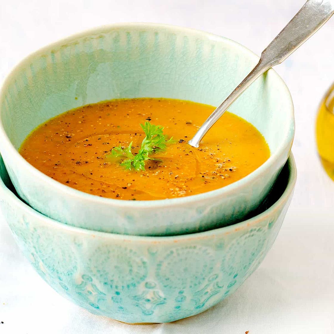Cream of Roasted Carrot Soup [Step by Step]