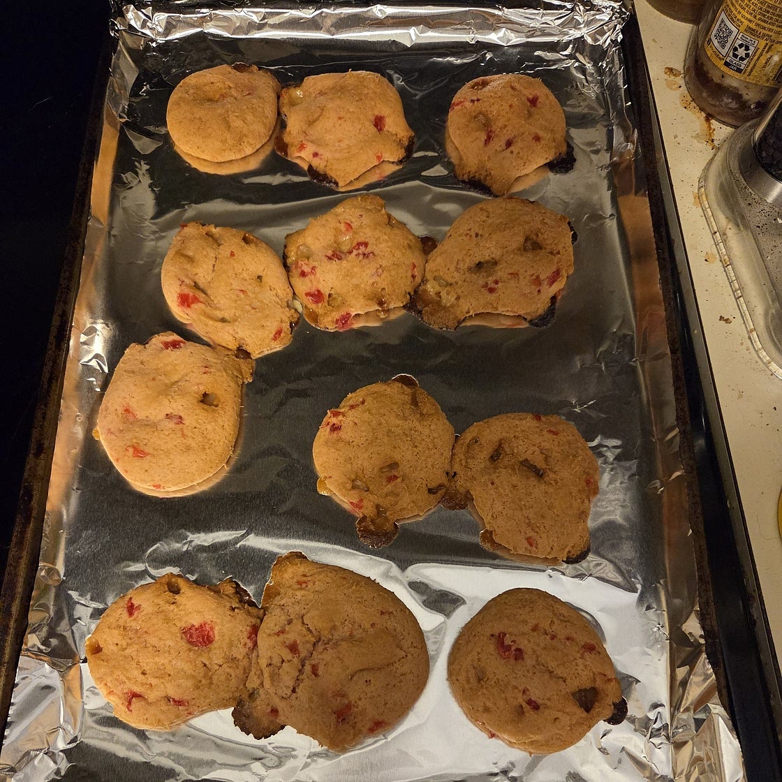 Cherry Chip Cookies (Gluten Free & Vegan)