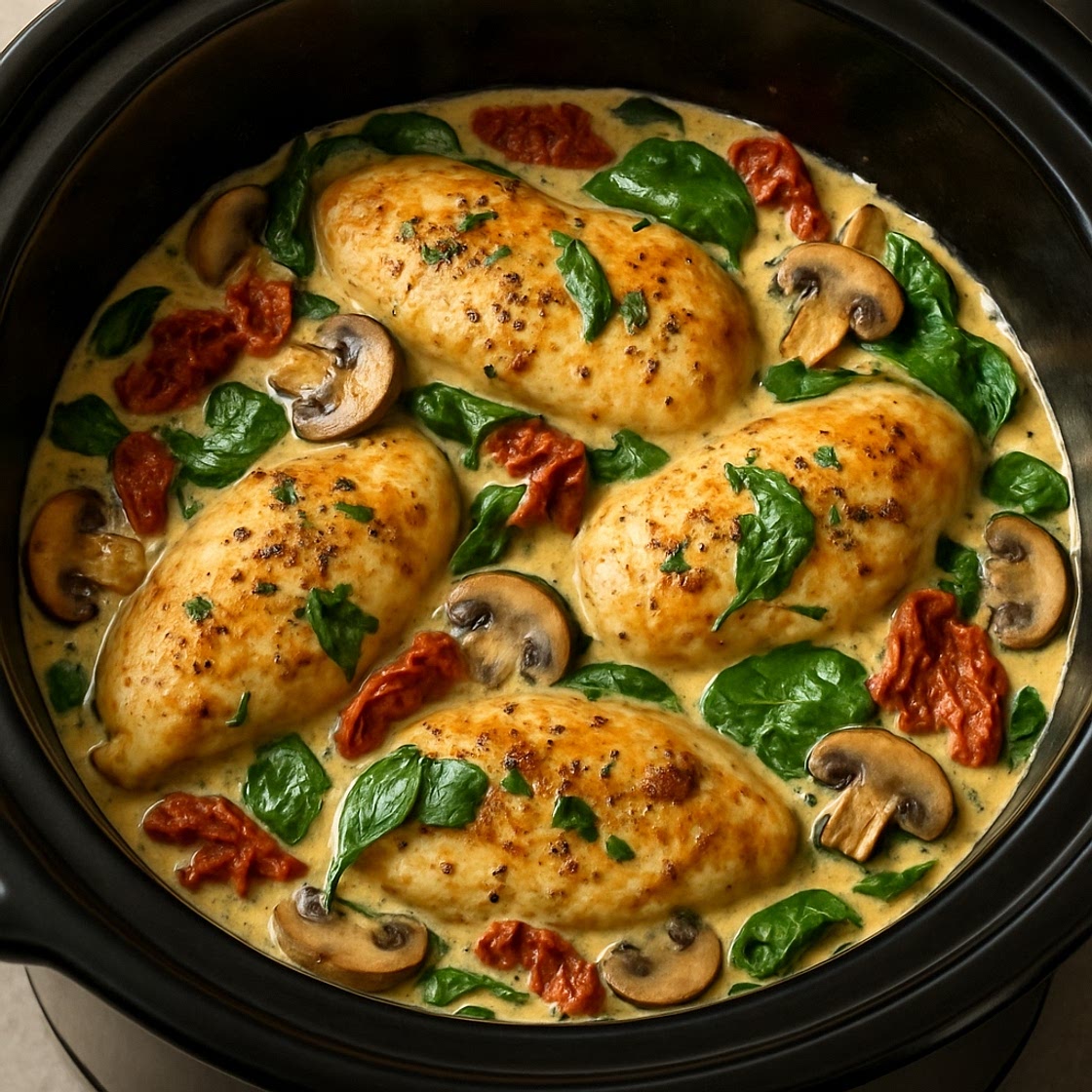 Crock-Pot Tuscan Chicken