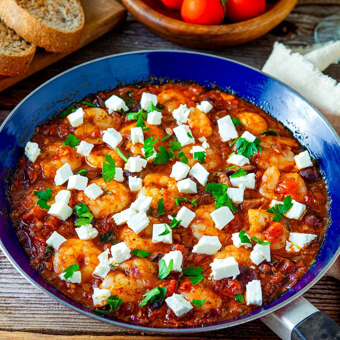 Shrimp Saganaki