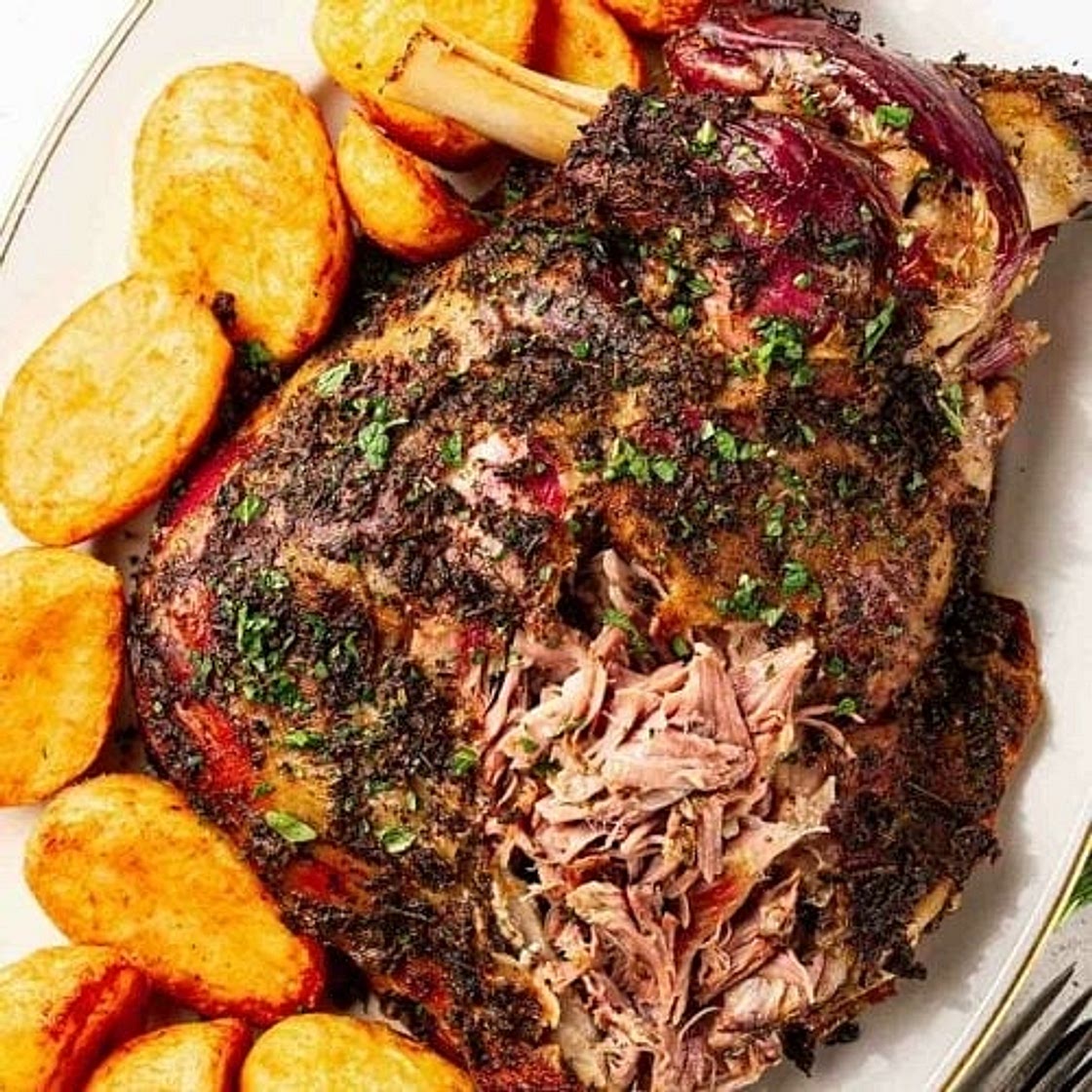 Slow Roasted Shoulder of Lamb