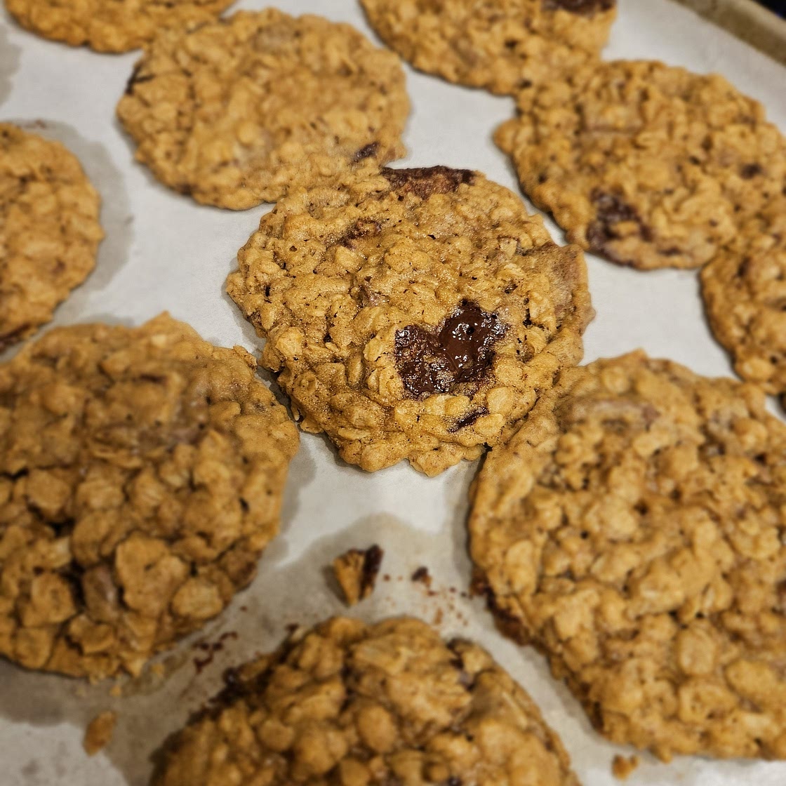 No-Chill Oatmeal Chocolate Chip Cookies