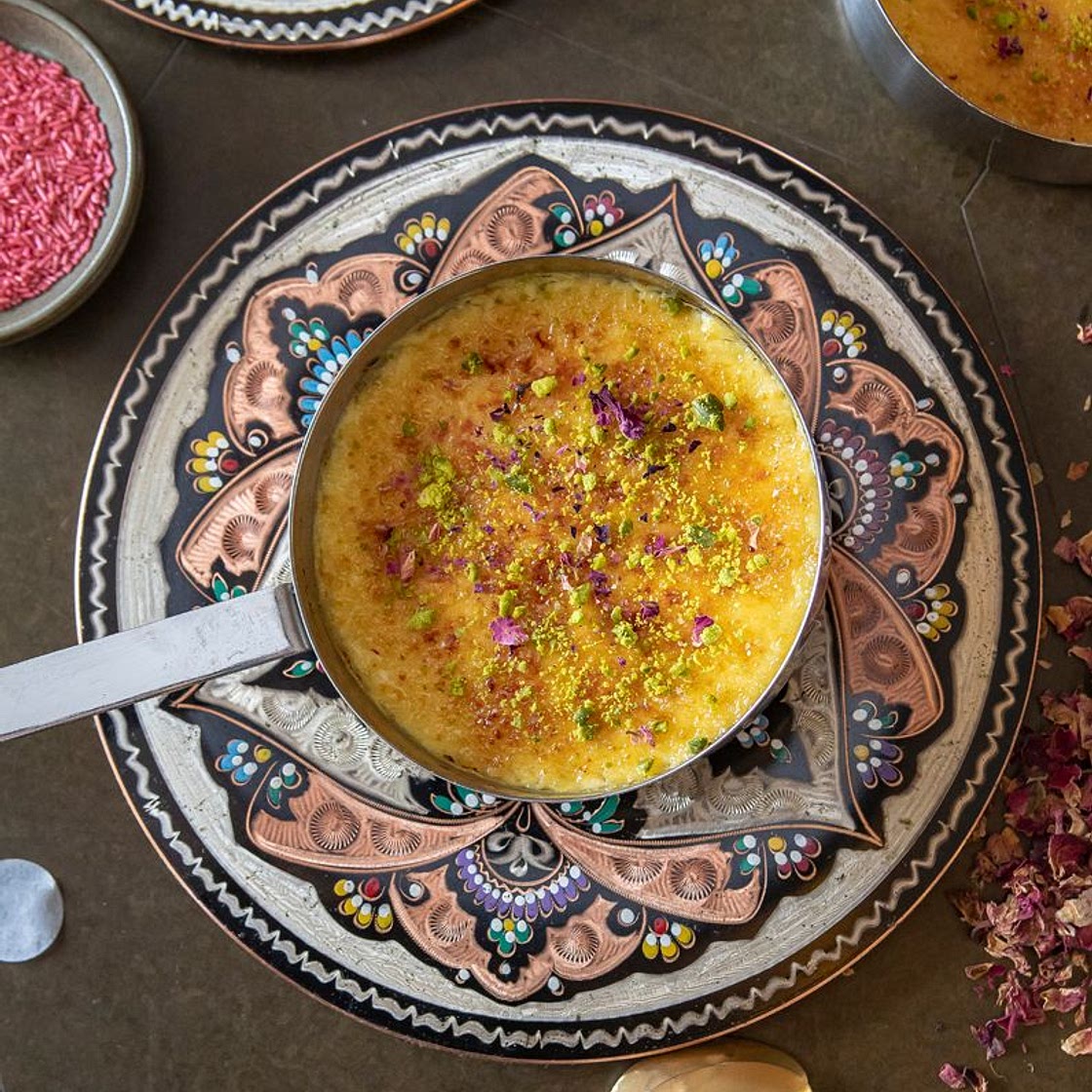 Crème brûlée à la rose