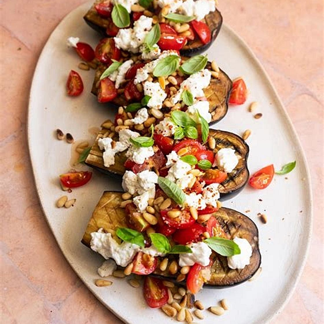 Aubergines au chèvre