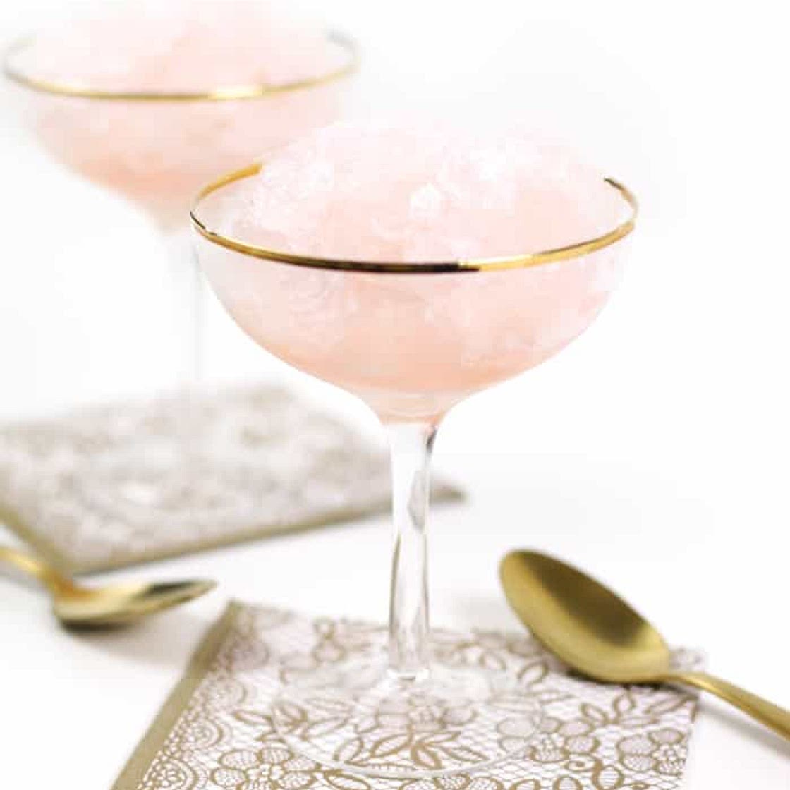 Rosé Wine Granita