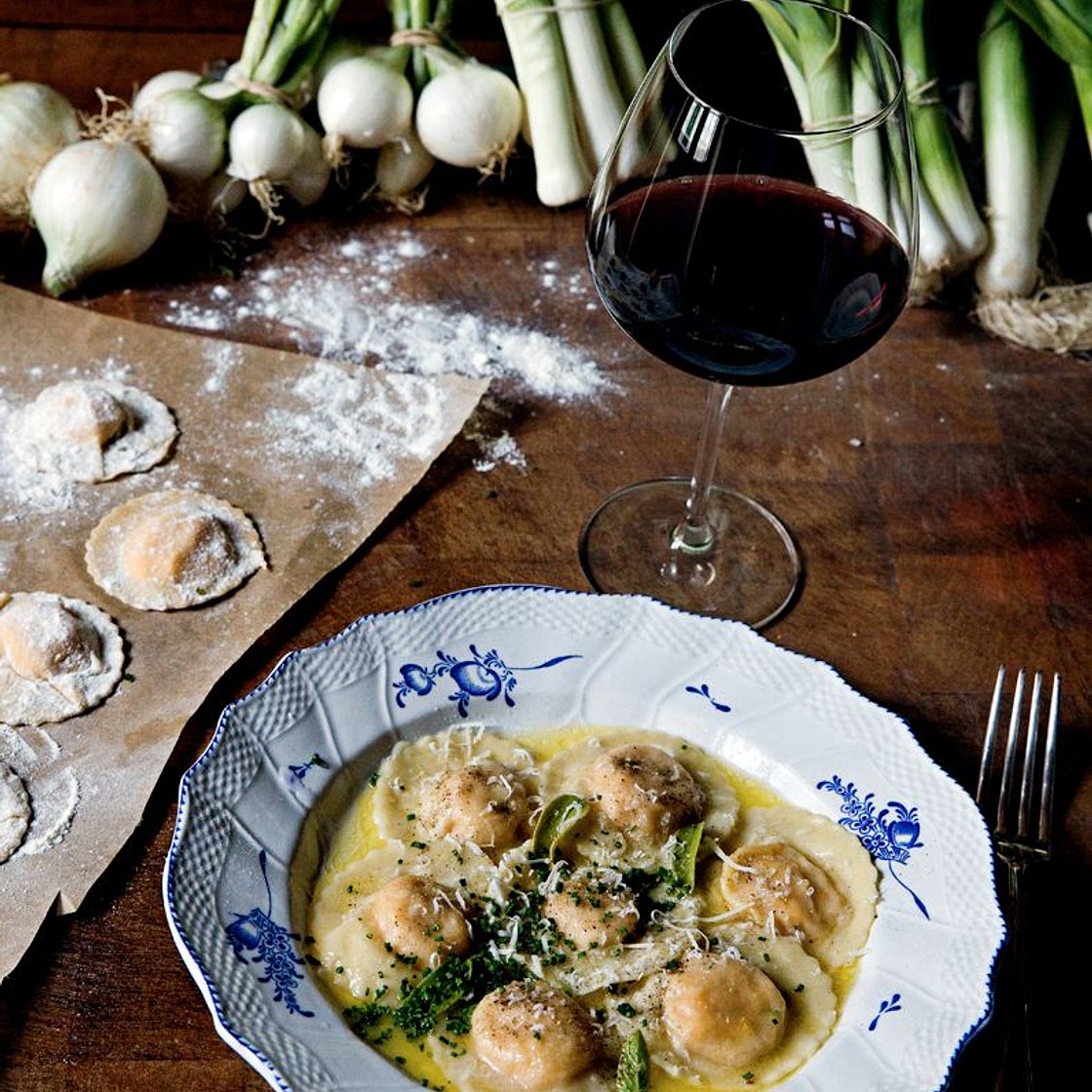 Raviolis au potimarron