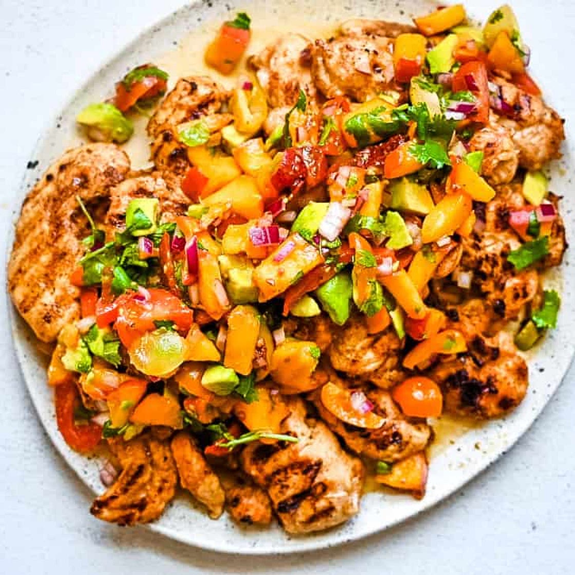 Peach Chipotle Salsa Chicken