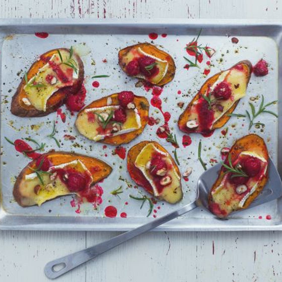 Bruschette di patate dolci