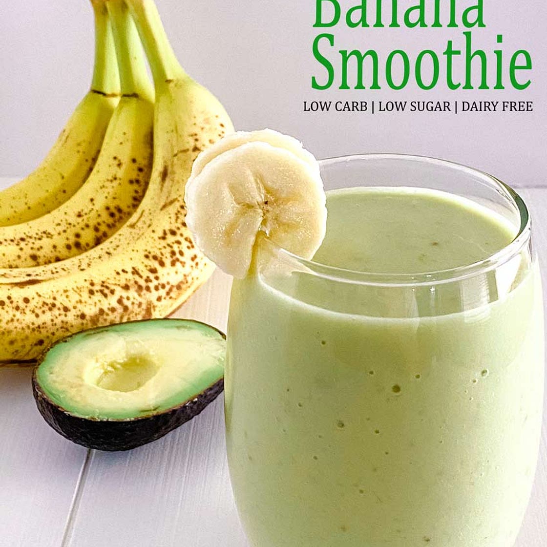 Healthy Banana Smoothie Recipe (diabetic, low-carb)