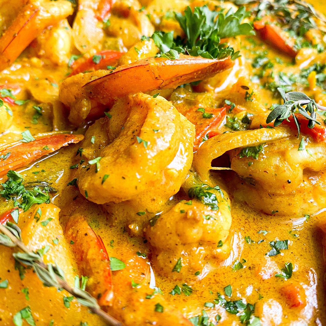 EASY Coconut Curry Shrimp Recipe — Be Greedy Eats | Where Food Meets Comfort