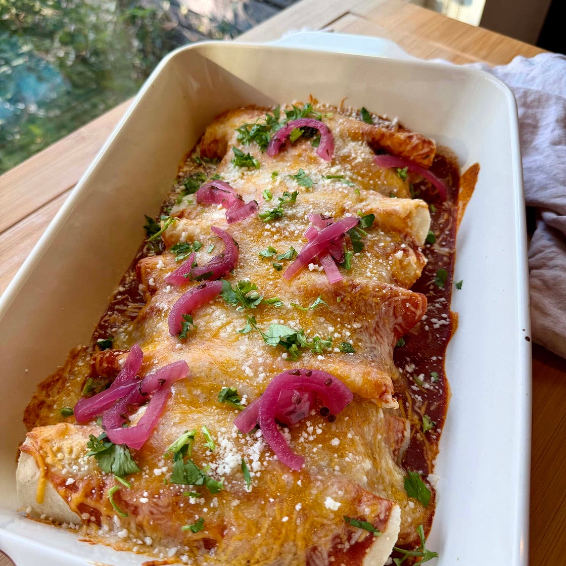 Healthy Ground Turkey Enchiladas