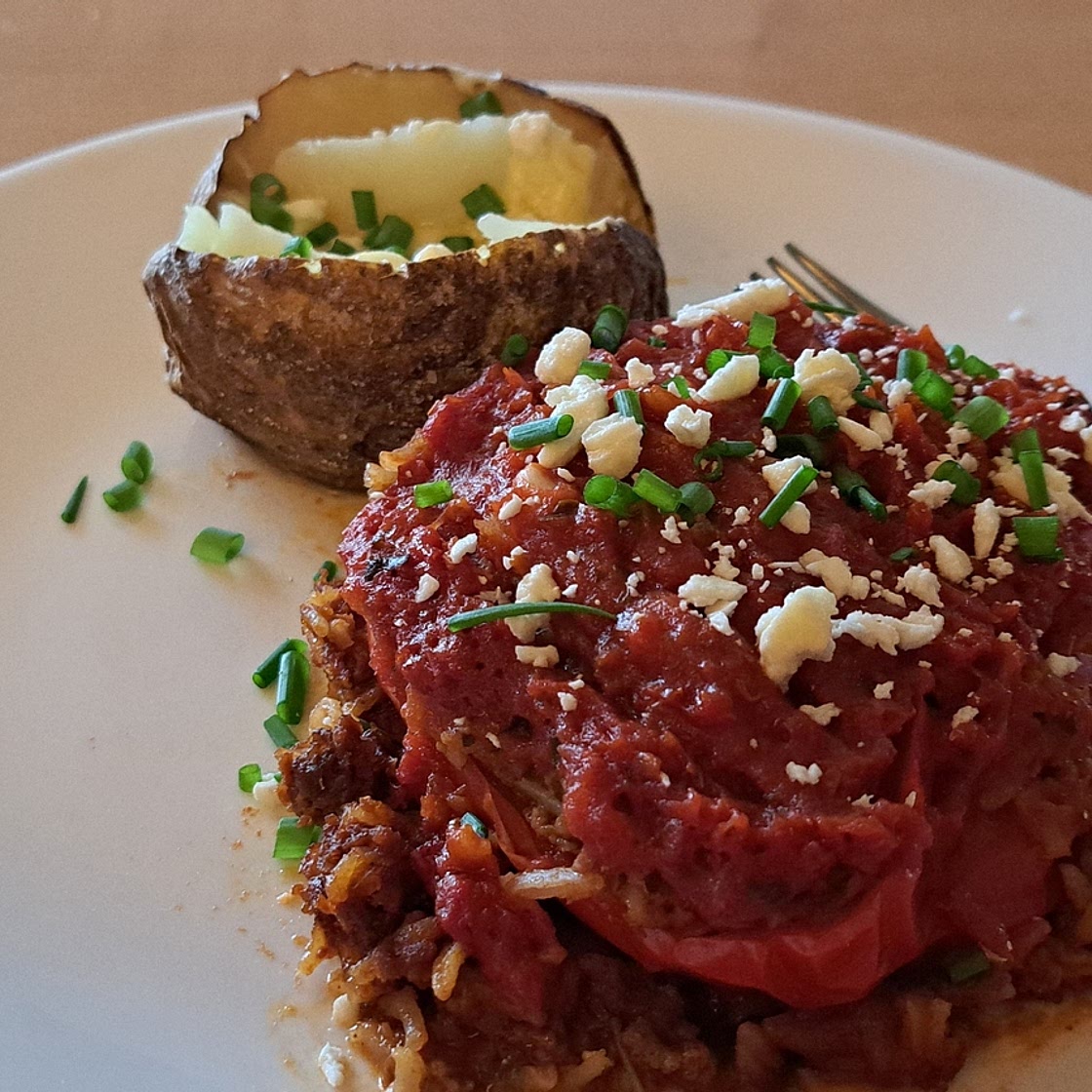 Stuffed Peppers with Marinara