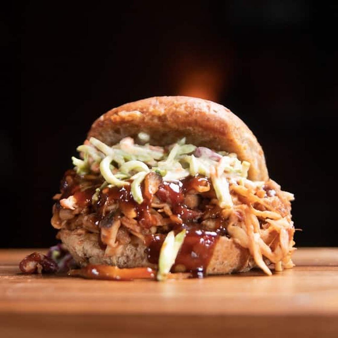 King Oyster Mushroom Pulled Pork