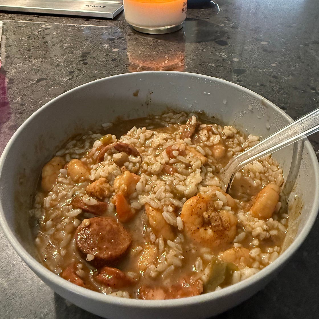 ScoFo’s Shrimp and Sausage stew