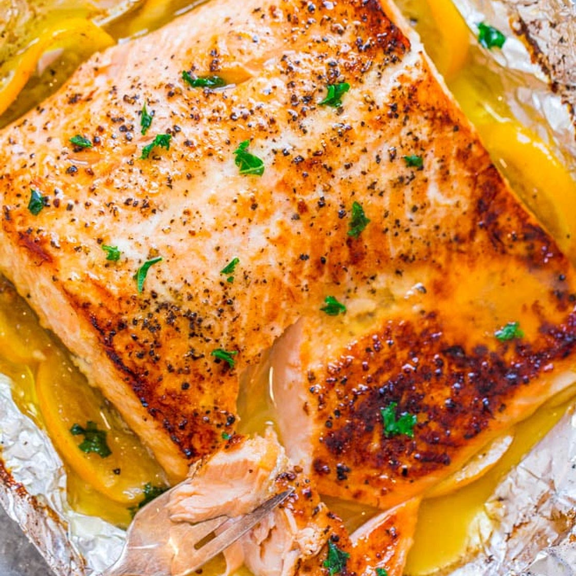 Sheet Pan Lemon Garlic Butter Salmon