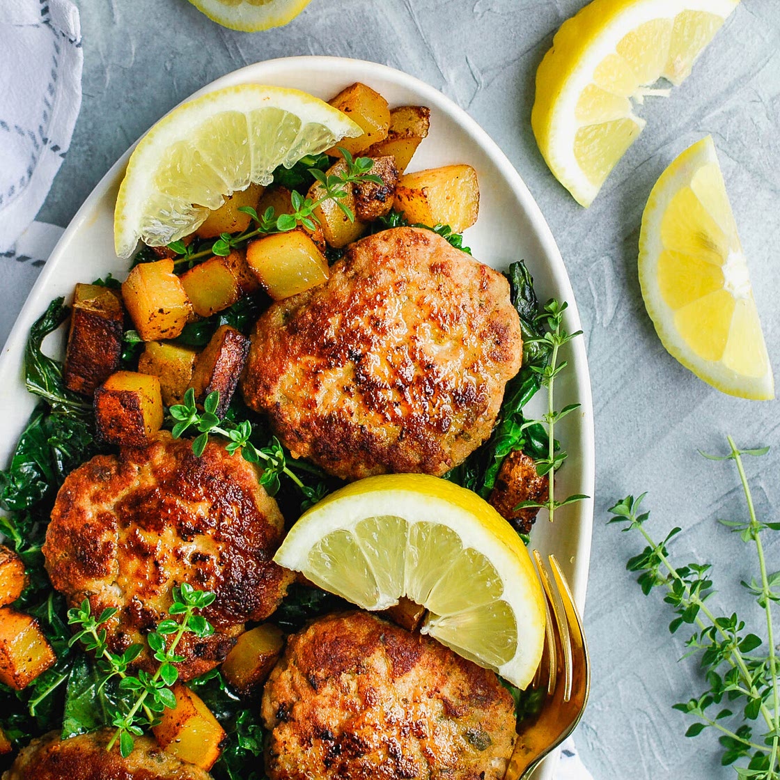 Lemon Thyme Turkey Patties
