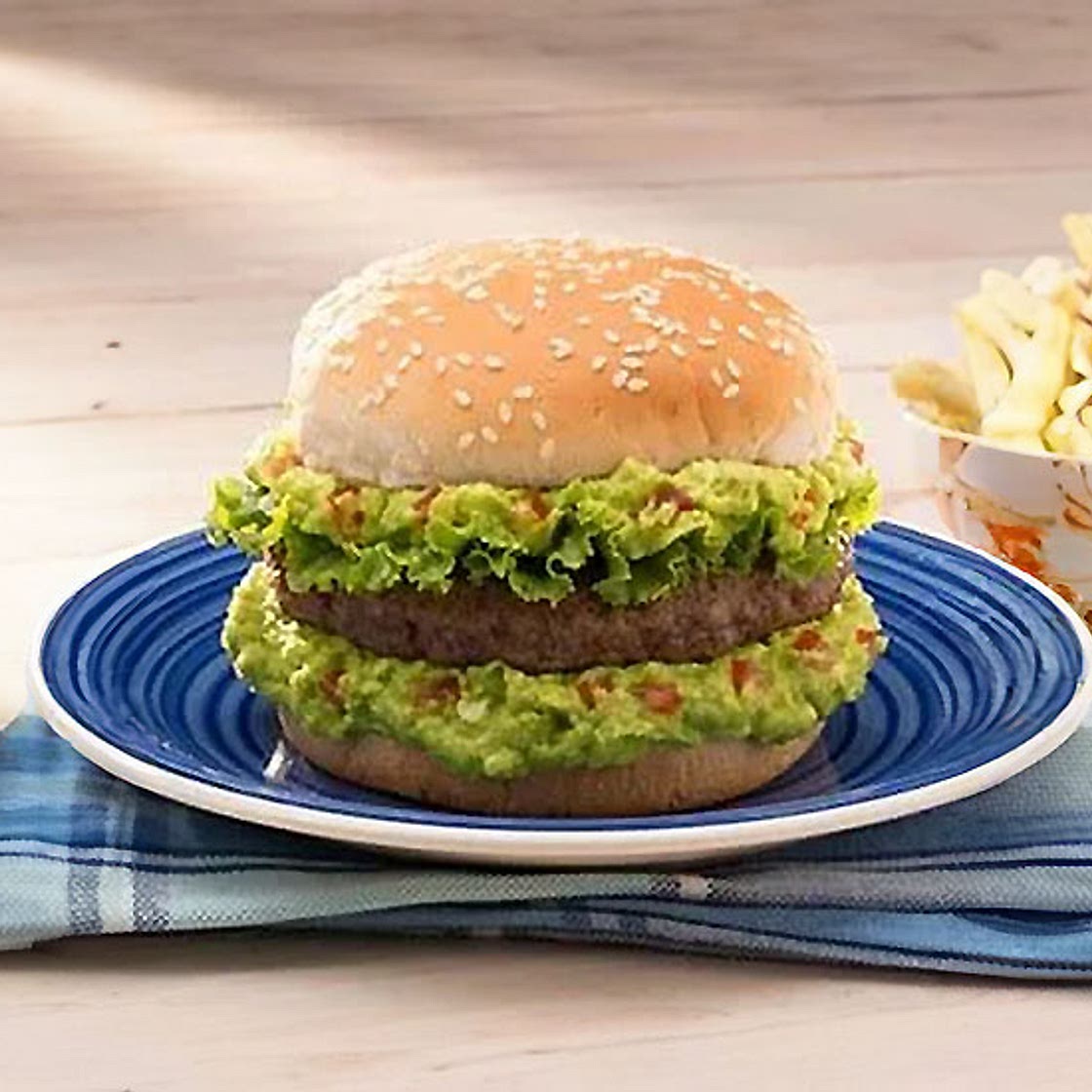 Burgers with Avocado Topping