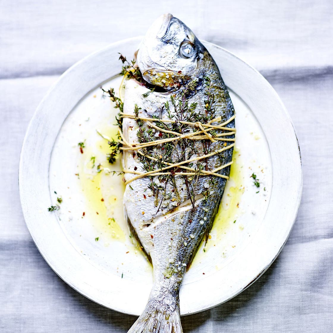 Daurades au citron et au thym