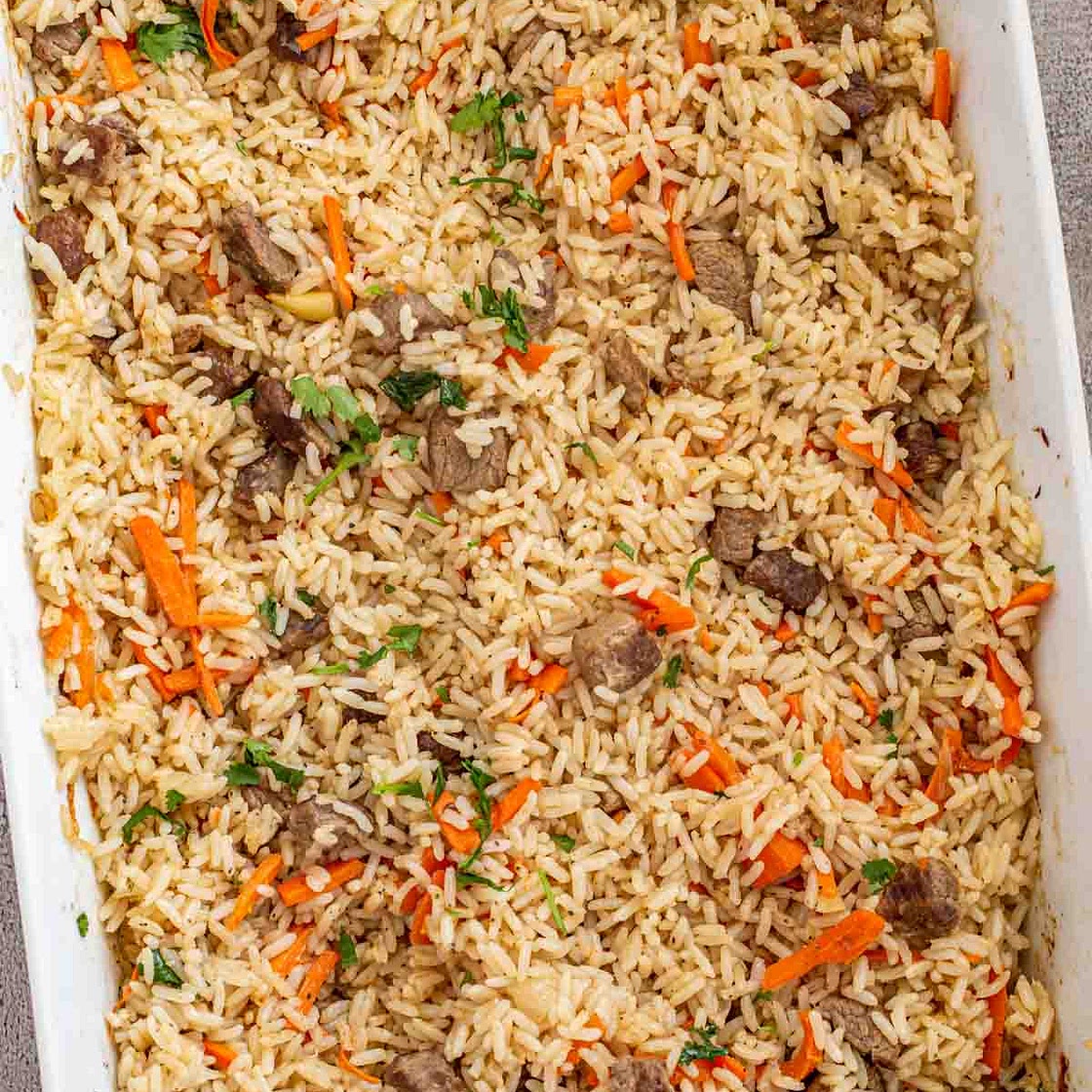 Rice Pilaf Recipe (Plov)