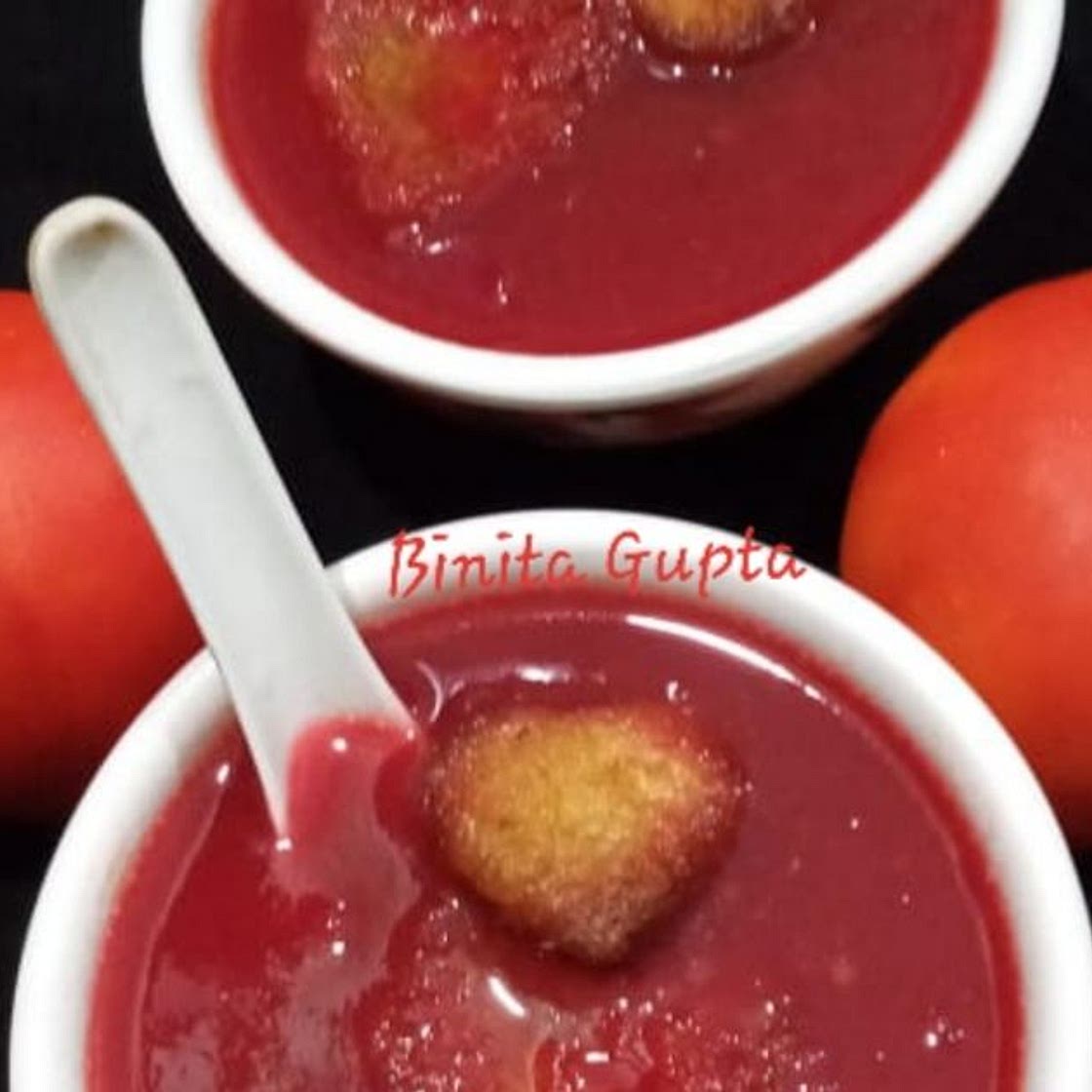बीटरूट टोमाटोसूप (Beetroot tomato soup recipe in hindi)