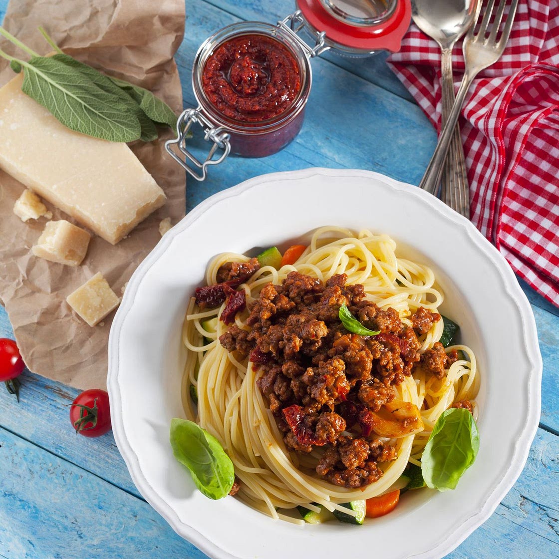 Spaghettis à la bolognaise