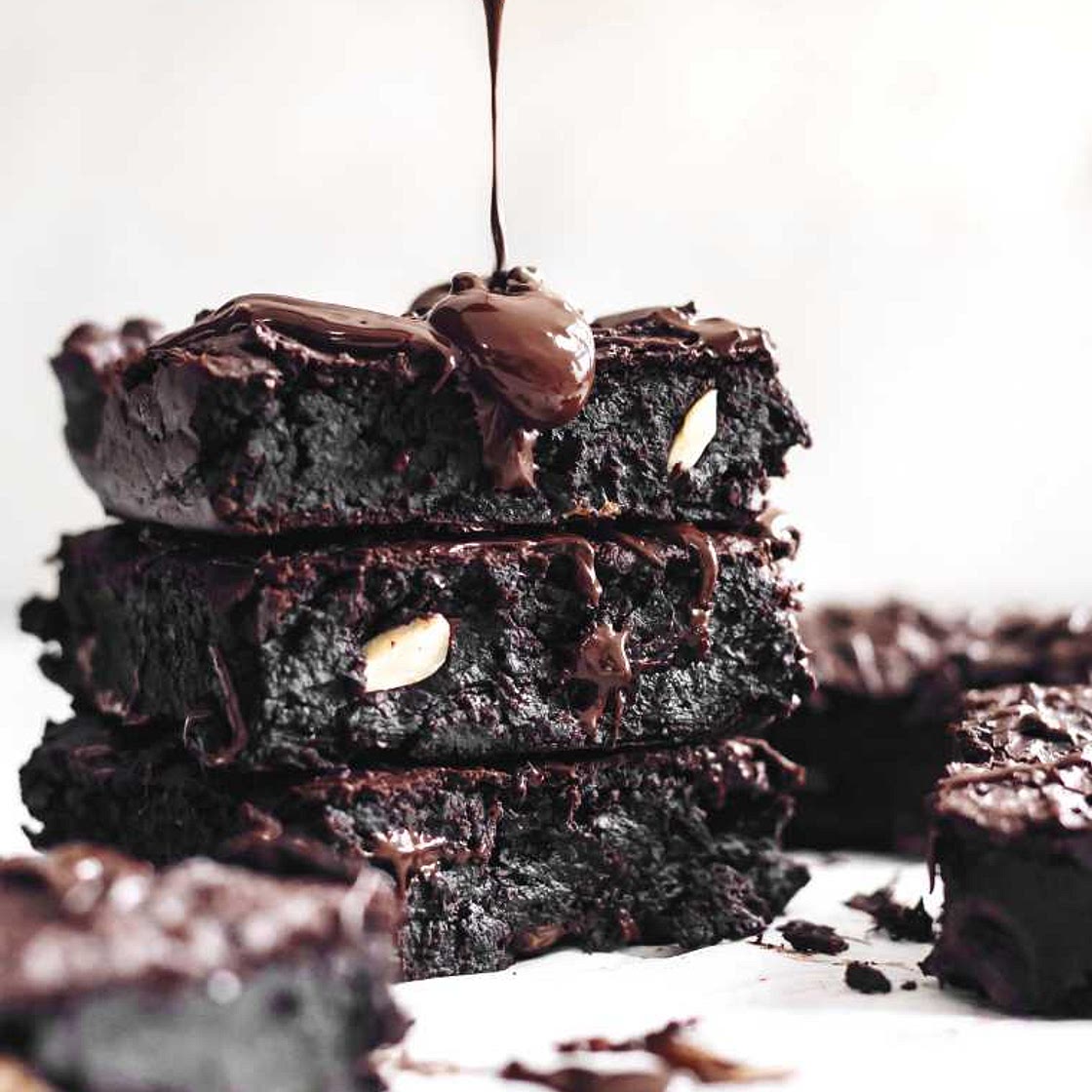 Fudgy Blackout Brownies (Healthy)
